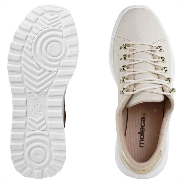 Tênis Casual Moleca Cadarço Ilhós Feminino