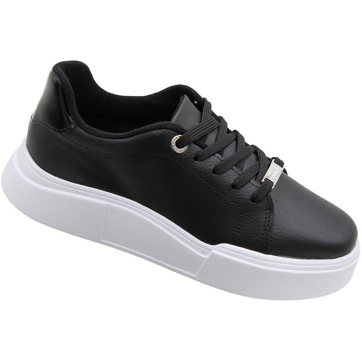 Feminino Preto Tenis Moleca Zattini Tênis Moleca Sem Cadarço