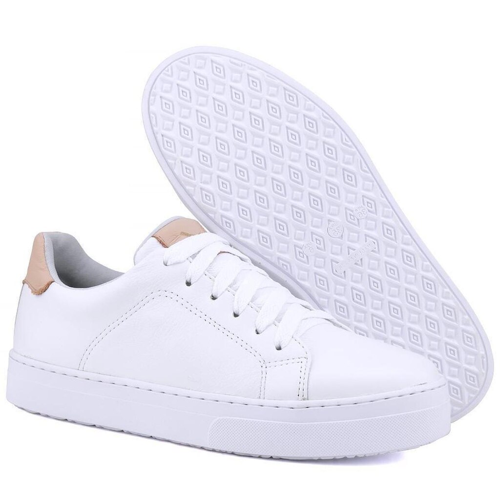 Tênis Casual Mr. Gutt De Couro Liso Branco