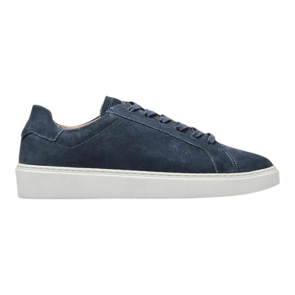 Tênis Casual Oficina Refine Couro Azul Marinho