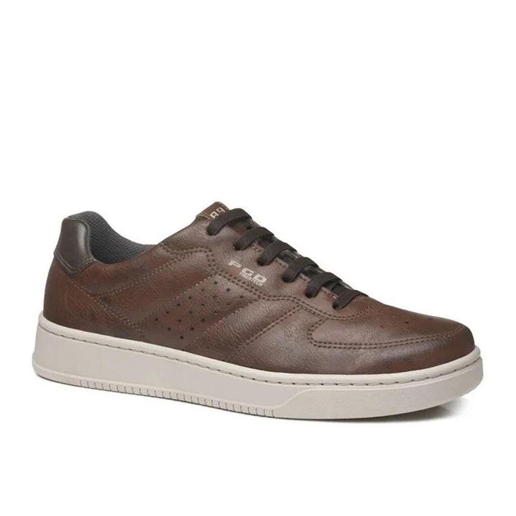 Tênis Casual Pegada Masculino Microfibra- Pinhão