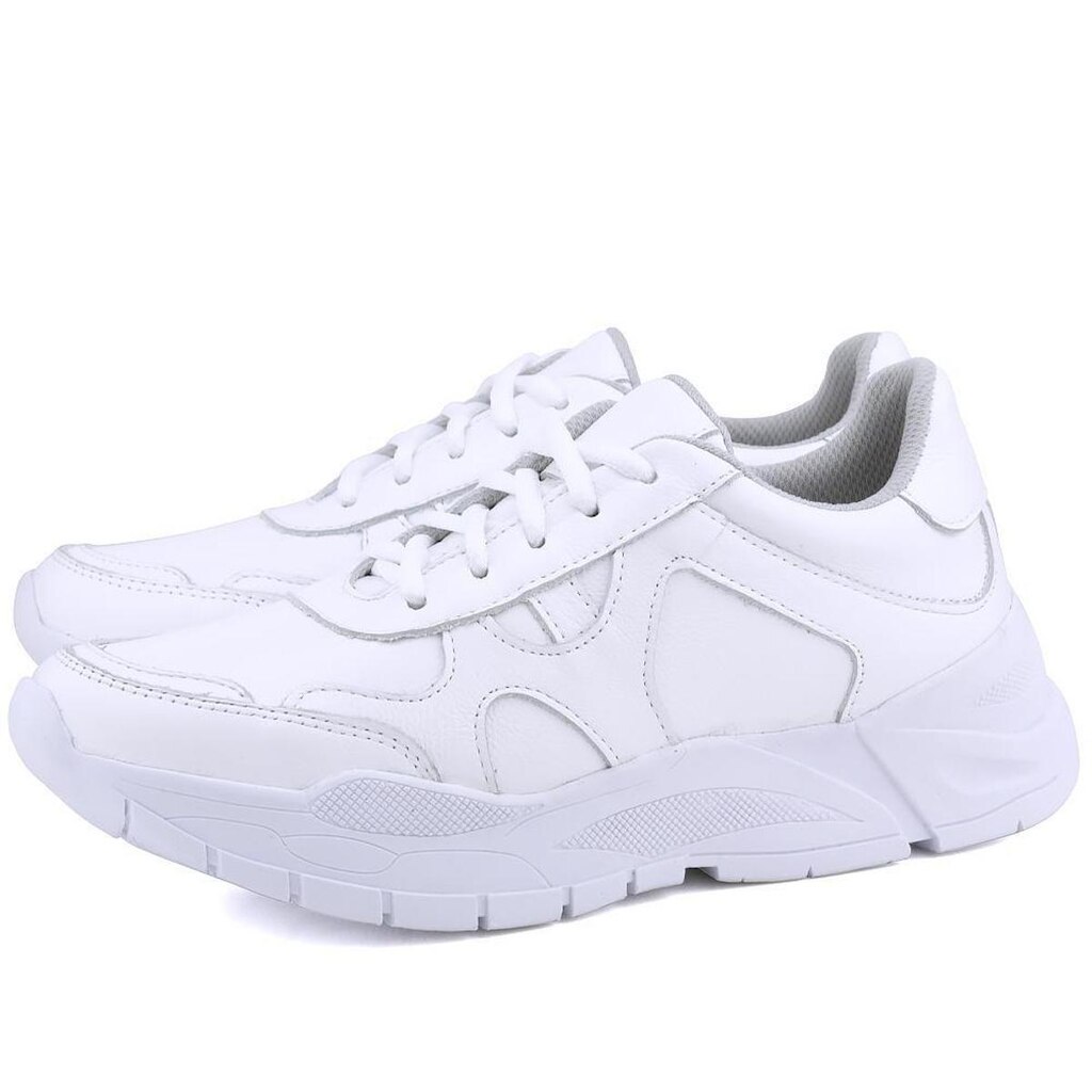 Tênis Casual Plataforma em Couro Mr. Gutt Branco