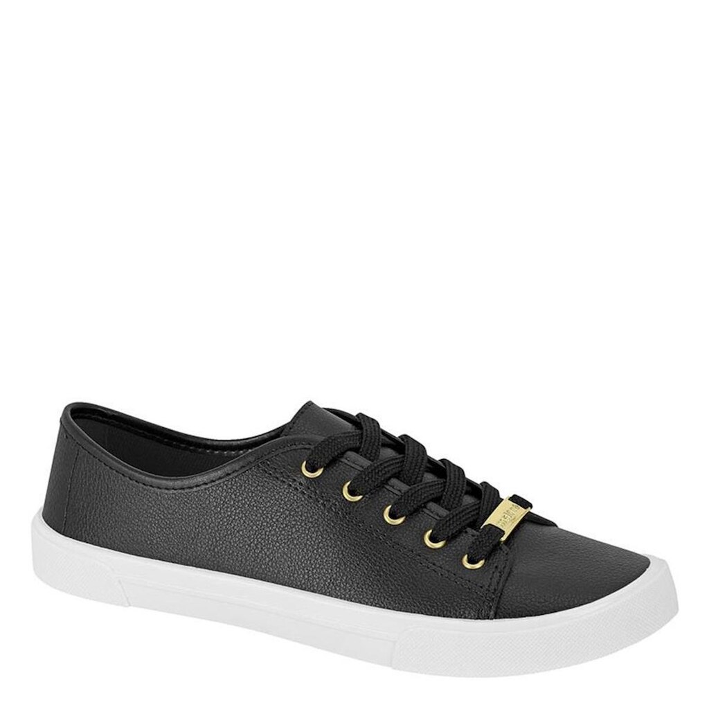 Tênis Casual Preto Cadarço | Moleca
