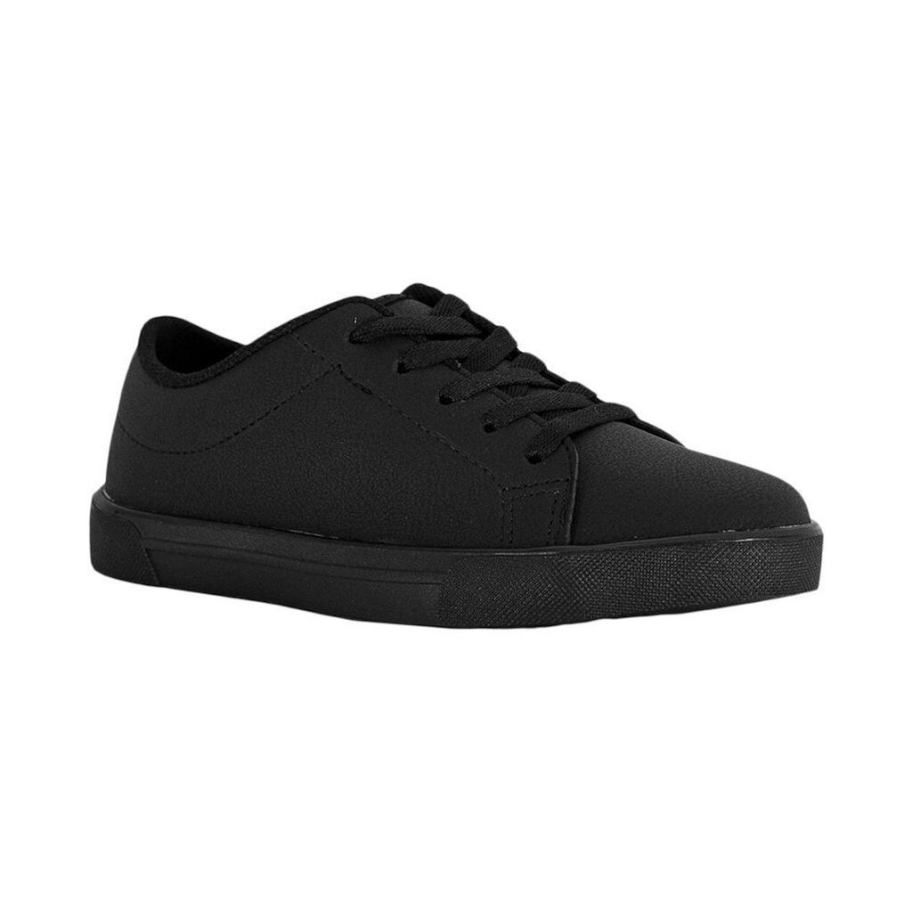 Tênis Casual Preto Kids Textura Lisa | Molekinho