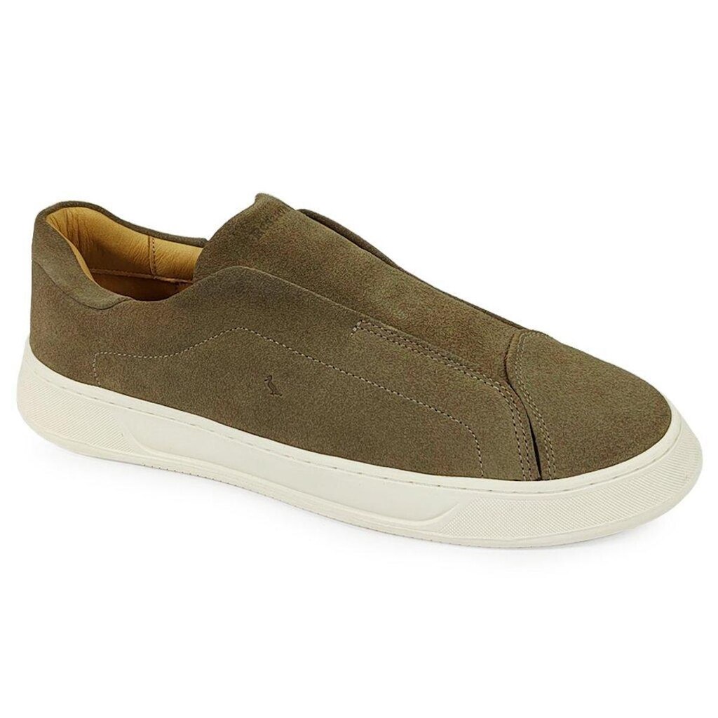 Tênis Casual Reserva Easy Slip Em Couro Camurça Original