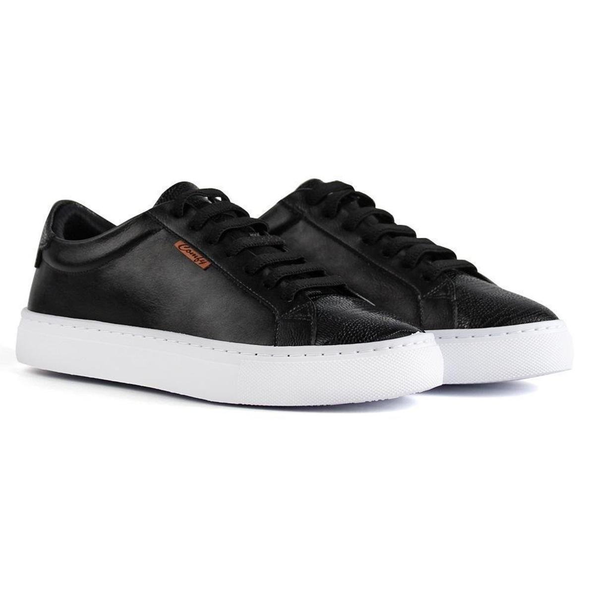 tenis preto cano curto feminino