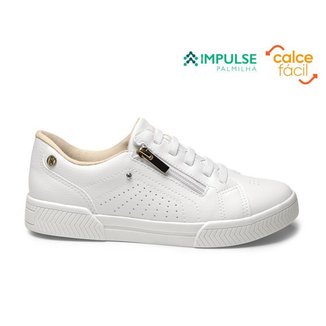 Tênis Casual Slip On Calce Fácil Com Ziper Kolosh C3008 - Feminino