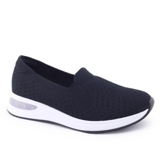 Tênis Casual Slip On Feminino Modare 7364.103 Gel Tech - Preto Menor preço em Tênis Casual Slip On Feminino Modare 7364.103 Gel Tech - Preto