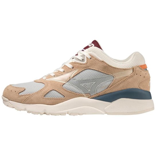 Tênis Casual Unissex Mizuno Sky Medal S - Bege Menor preço em Tênis Casual Unissex Mizuno Sky Medal S - Bege