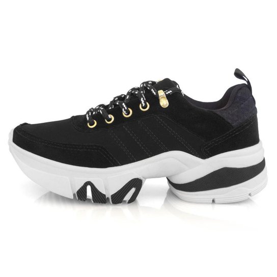 Tênis Chunky Feminino Casual Moderno Confortável Tendência - Preto Menor preço em Tênis Chunky Feminino Casual Moderno Confortável Tendência - Preto