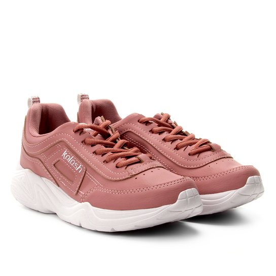 Tênis Chunky Kolosh Básico Feminino - Nude Menor preço em Tênis Chunky Kolosh Básico Feminino - Nude