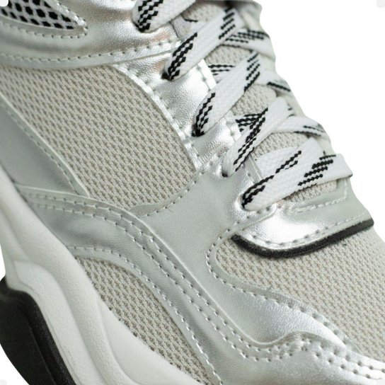 Tênis Chunky Prata Dm Urban