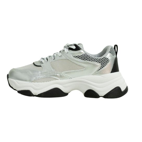 Tênis Chunky Prata Dm Urban