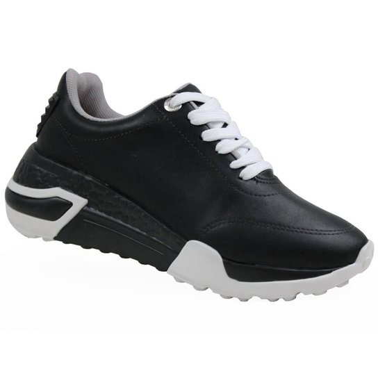 Tênis Chunky Sneaker Vizzano R.1355-100 - Preto Menor preço em Tênis Chunky Sneaker Vizzano R.1355-100 - Preto