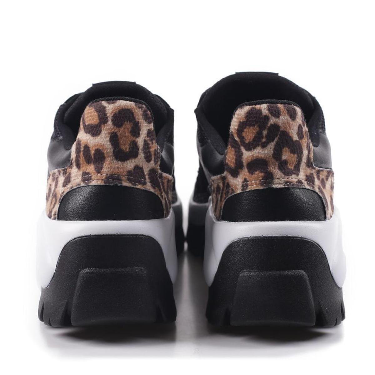 Tênis Feminino Via Marte Chunky Sneaker Lançamento Animal Print Tratorado  Fashion Onça Sapatênis Casual Moda em Promoção | Ofertas na Americanas