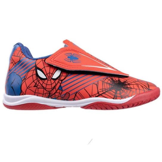 Tênis Chuteira Dray Homem Aranha Indoor Infantil 4054 - Vermelho Menor preço em Tênis Chuteira Dray Homem Aranha Indoor Infantil 4054 - Vermelho