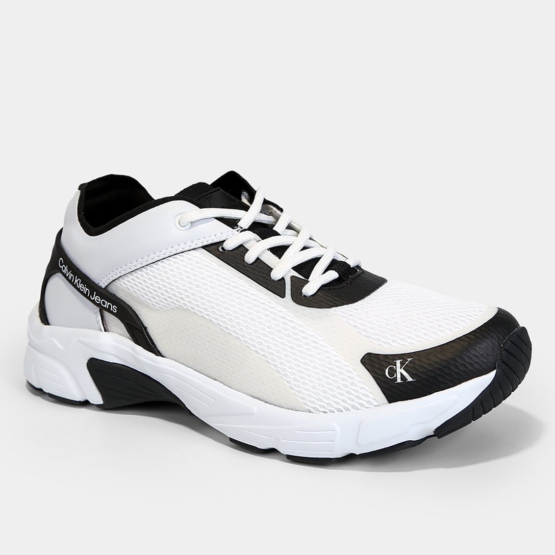 Tênis CKJ Baixo New Runner Sport Calvin Klein Masculino Branco Netshoes