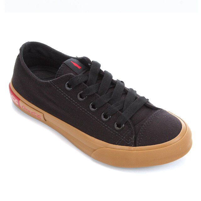 Tênis Coca-Cola Basket Blend Canvas - Preto+Marrom é boa?