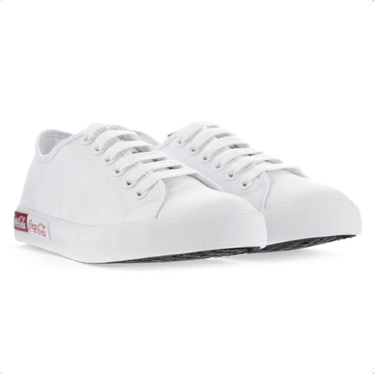 Tênis Coca-Cola Blend Basic Branco - Unissex