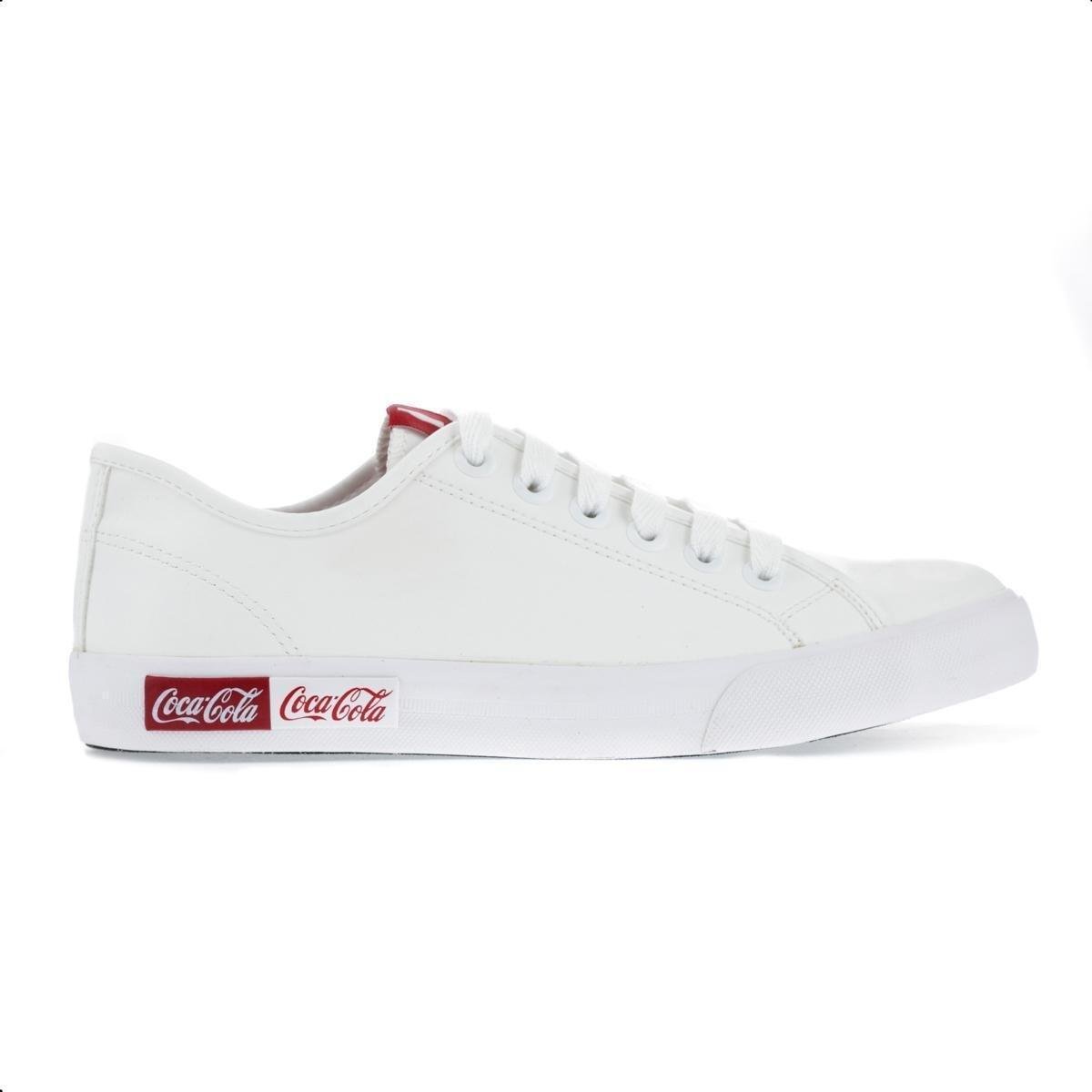 Tênis Coca-Cola Blend Basic Town Branco - Unissex Menor preço em Tênis Coca-Cola Blend Basic Town Branco - Unissex