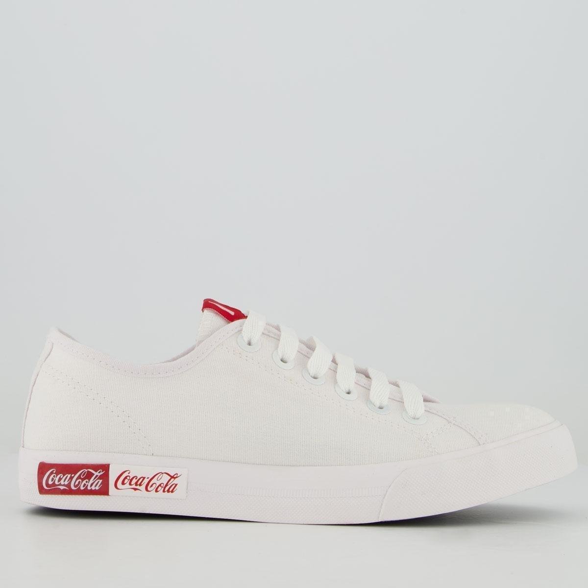 Tênis Coca Cola Blend Classic Branco Menor preço em Tênis Coca Cola Blend Classic Branco