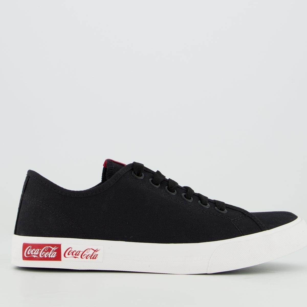 Tênis Coca Cola Blend Classic Preto Menor preço em Tênis Coca Cola Blend Classic Preto
