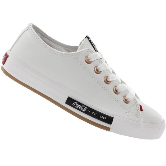 Tênis Coca-Cola Daytona Town Branco - Unissex - 37 - Branco - Branco Menor preço em Tênis Coca-Cola Daytona Town Branco - Unissex - 37 - Branco - Branco