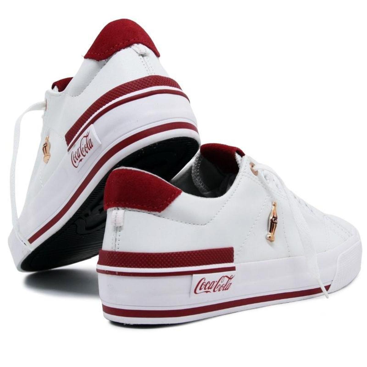 Tênis Coca-Cola Feminino Leblon Town /Vermelho - Branco | Netshoes