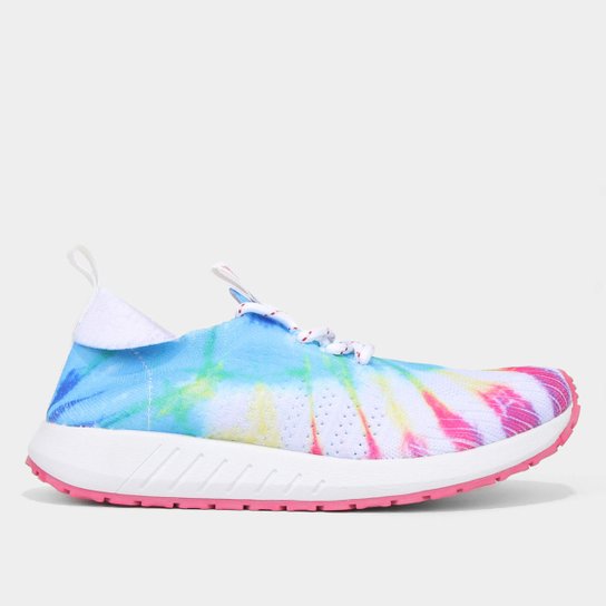 Tênis Coca-Cola Indi Print Tie Dye Feminino - Colorido Menor preço em Tênis Coca-Cola Indi Print Tie Dye Feminino - Colorido