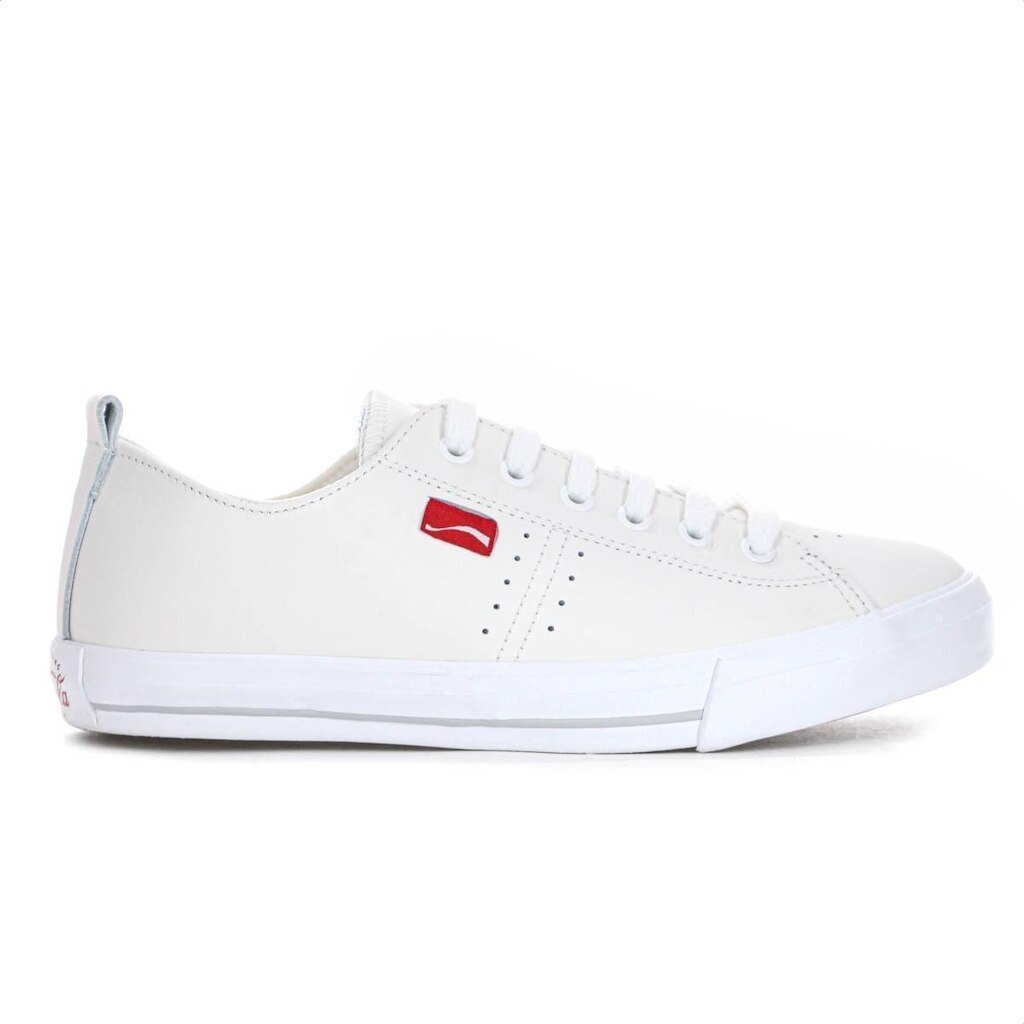 Tênis Coca Cola Isla Leather Branco - Feminino
