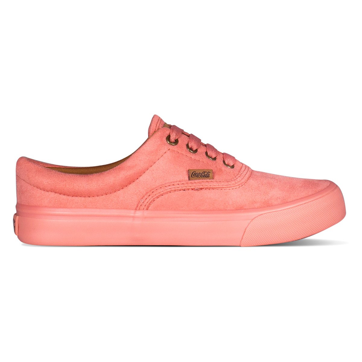 tenis coca cola suede caramelo