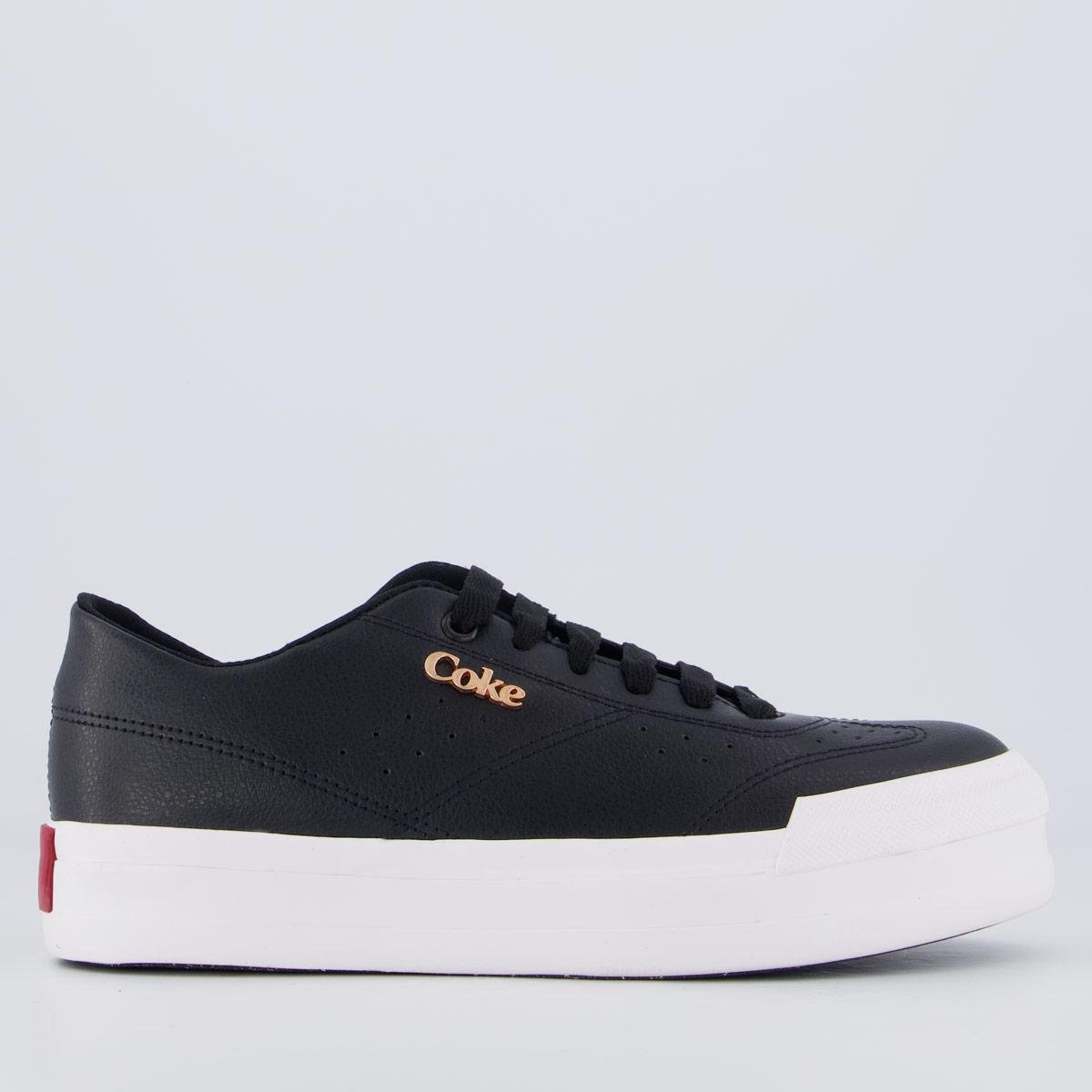 Tênis Coca Cola Lynx Town Platform Feminino - Preto | Netshoes