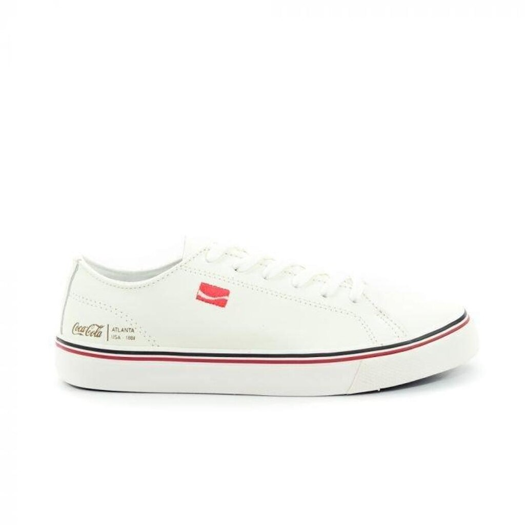 Tênis Coca Cola Plain Leather Feminino Branco