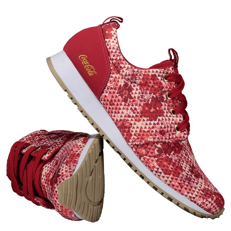 tenis coca cola sense feminino vermelho