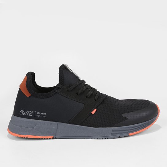 Tênis Coca-Cola Shoes Sense 2.0 Hive Minor Masculino - Preto+Laranja Menor preço em Tênis Coca-Cola Shoes Sense 2.0 Hive Minor Masculino - Preto+Laranja
