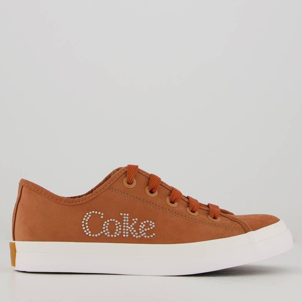 Tênis Coca Cola Stream Twill Glow Feminino Marrom