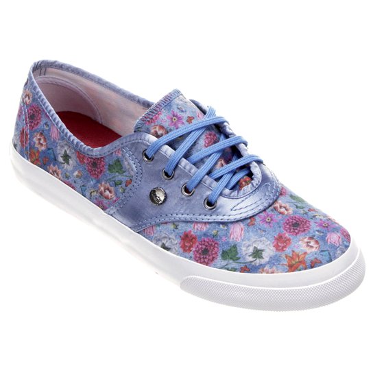 Tênis Coca-Cola Ventura Print - Azul Claro