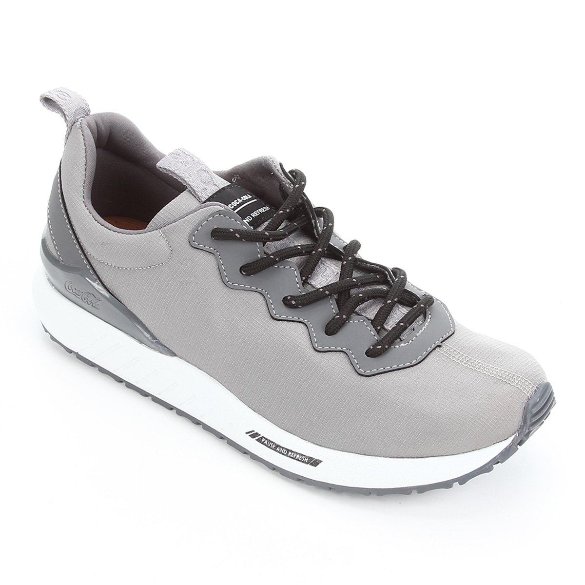 tenis coca cola masculino cinza