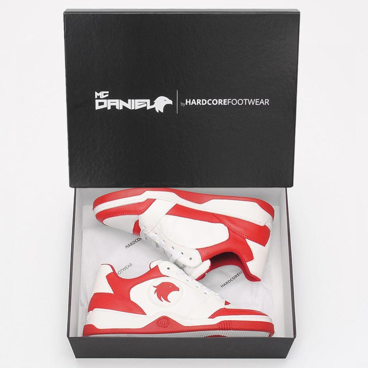 Tênis Collab Mc Daniel Hardcorefootwear 80311 Confort Vermelho