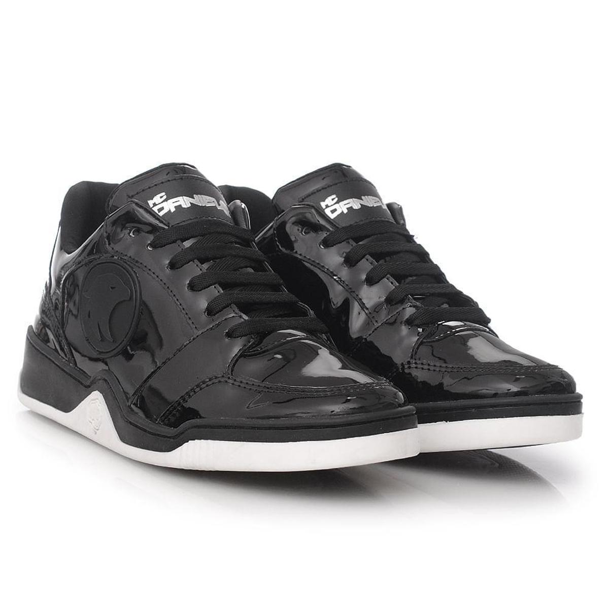 Daniel Tênis Collab Mc Daniel Hardcorefootwear 80311 Verniz Preto - Preto