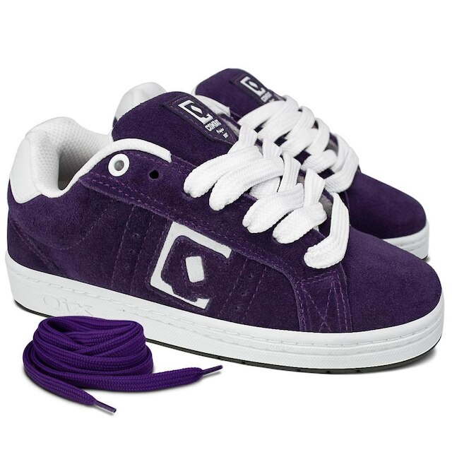 Tênis Combat Suede Unissex | Roxo Branco