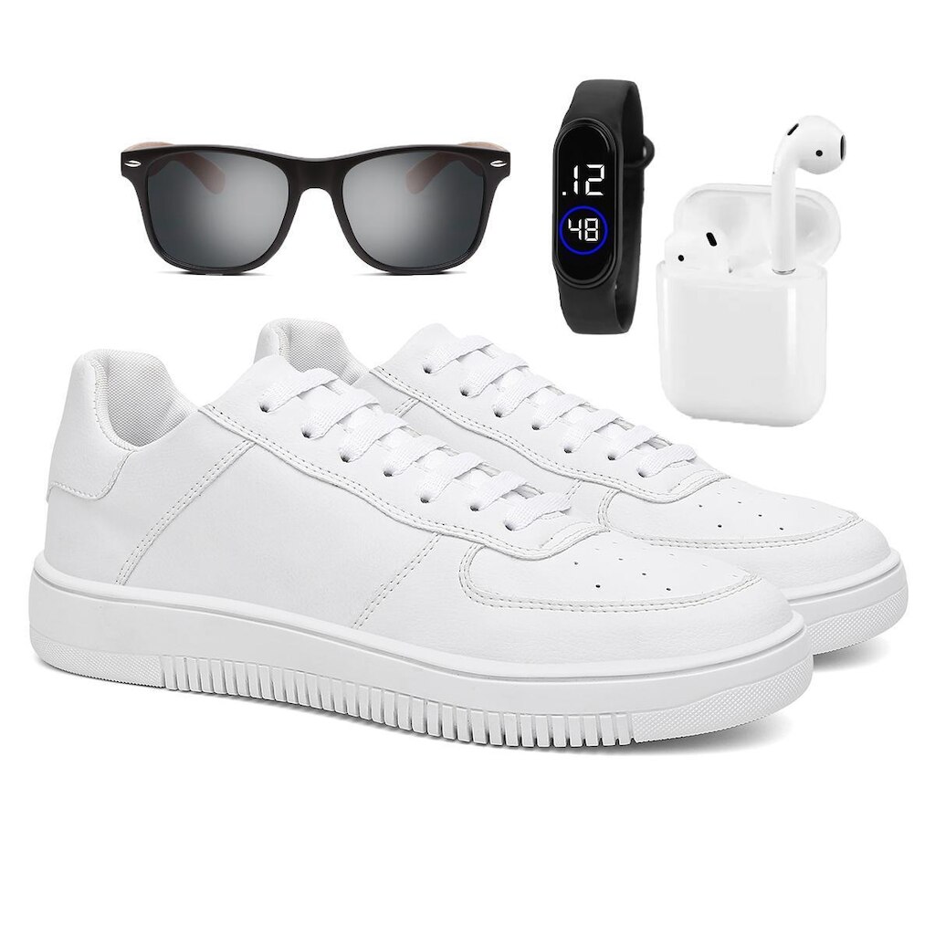Tenis Confortável SB Air Com Fone e Relógio e Óculos