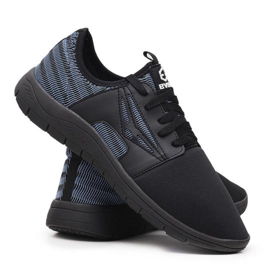 Tênis Conforto Esporte De Caminhada E Academia Leve Masculino - Azul Menor preço em Tênis Conforto Esporte De Caminhada E Academia Leve Masculino - Azul