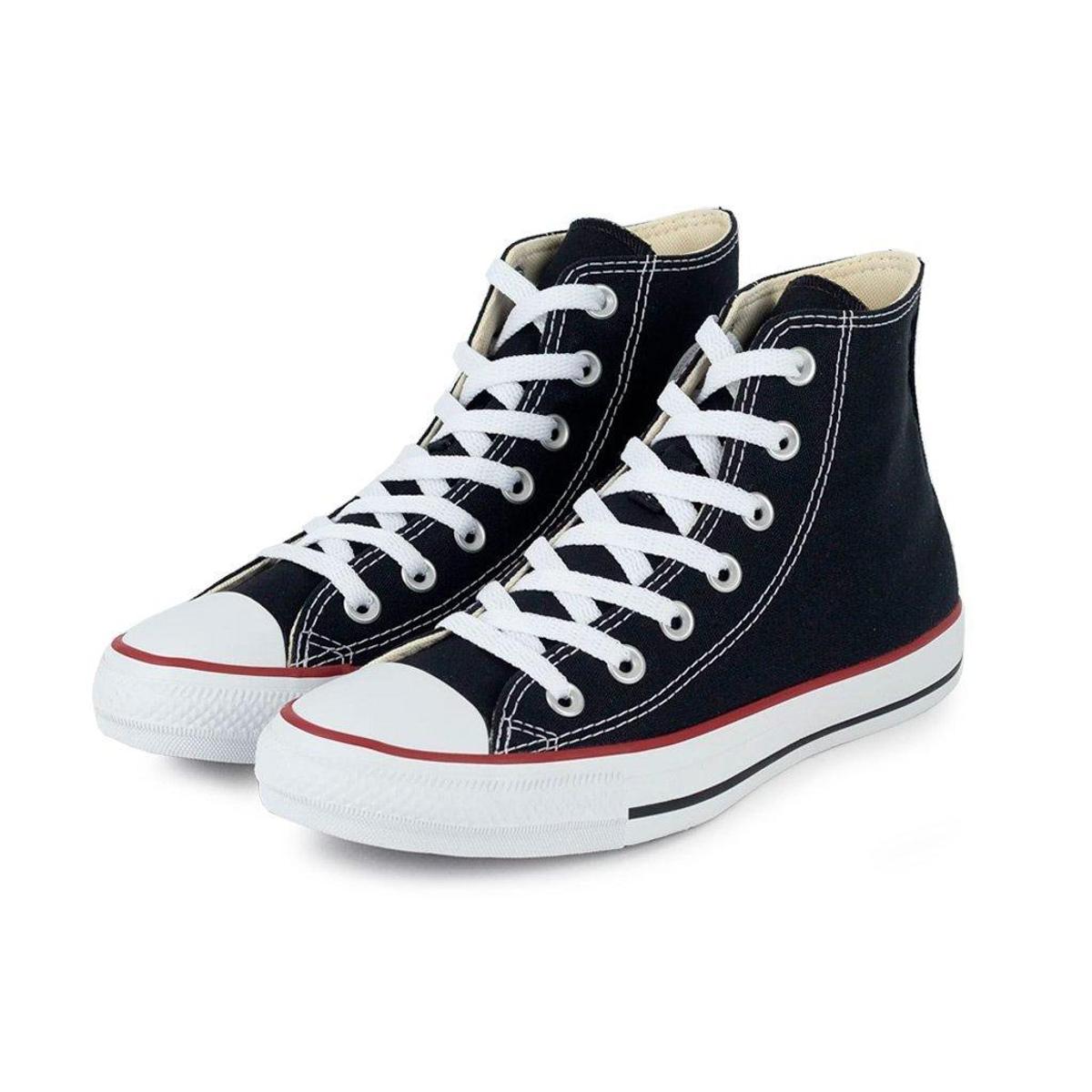 Tênis Converse All Star Cano Alto Chuck Taylor 0004 Original - Preto ...