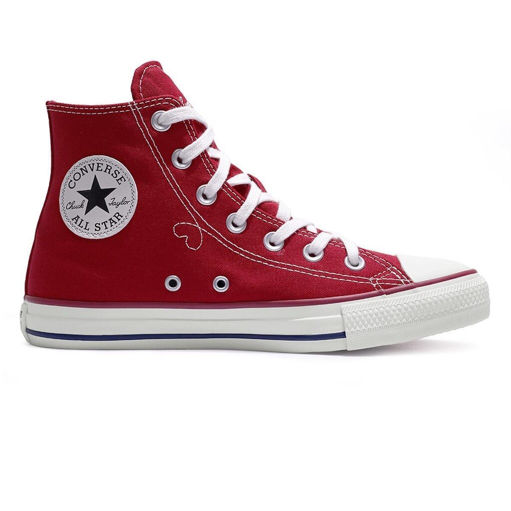 Tênis Converse All Star Chuck Taylor In Love Cano Alto Feminino