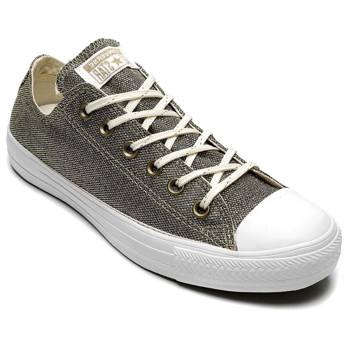 Tênis Converse All Star Chuck Taylor Ox Preto Pra - Dourado | Netshoes