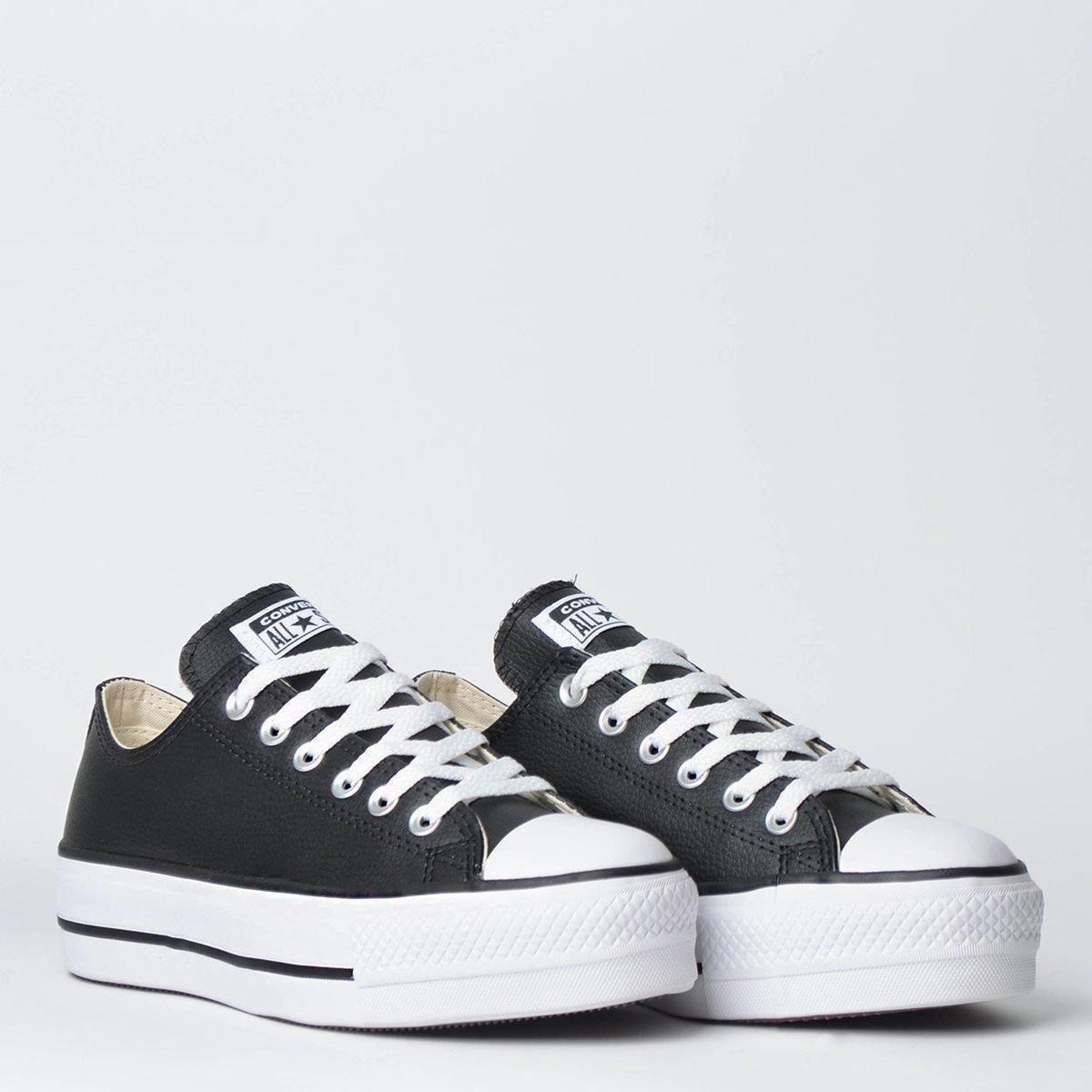 Tênis Converse All Star Chuck Taylor Plataforma Cano Baixo Sintético Feminino Menor preço em Tênis Converse All Star Chuck Taylor Plataforma Cano Baixo Sintético Feminino