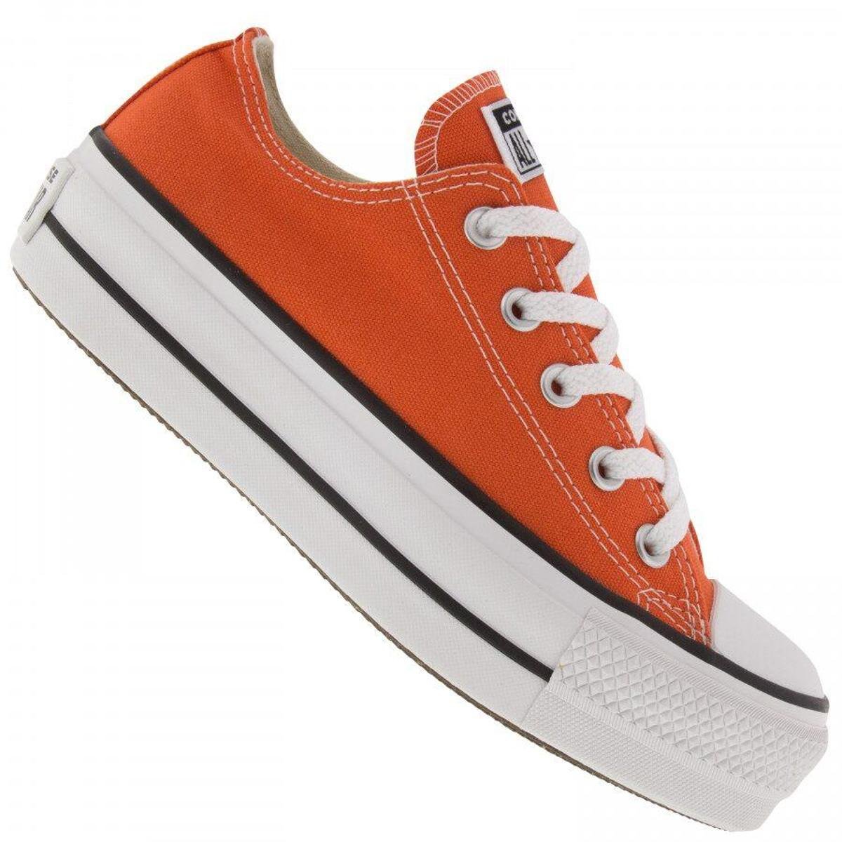 Laranja All Star Netshoes Feminino Tênis Converse All Star Chuck