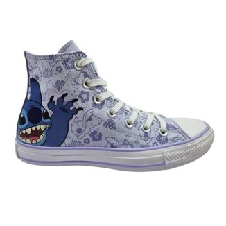 Tênis Converse All Star Chuck Taylor X Disney Stitch HI Unissex - Lilás 33
