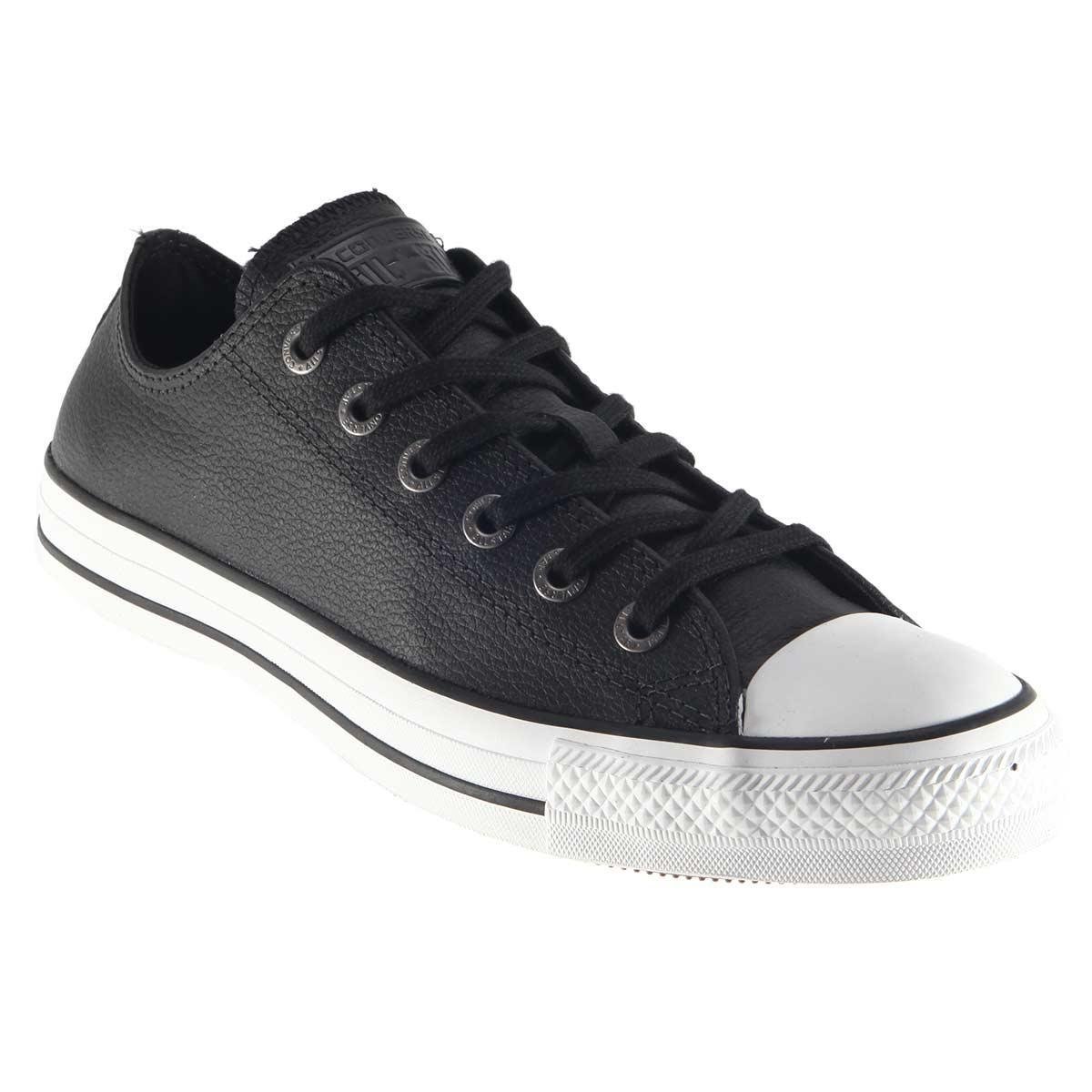 Tênis Converse All Star Couro Original. - Preto | Netshoes